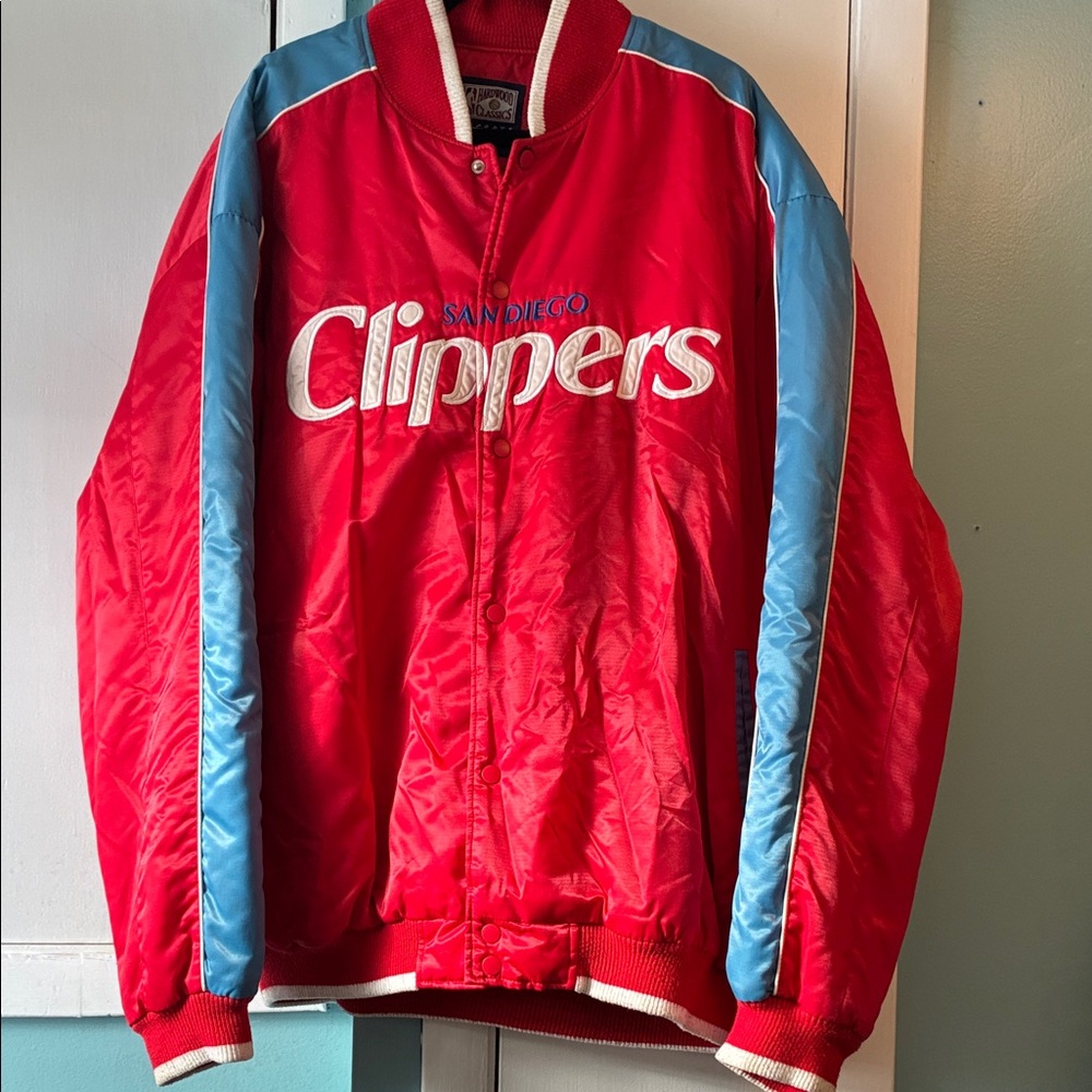 San Diego Clippers Red and Blue Jacket